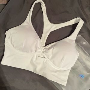 White keyhole bralette